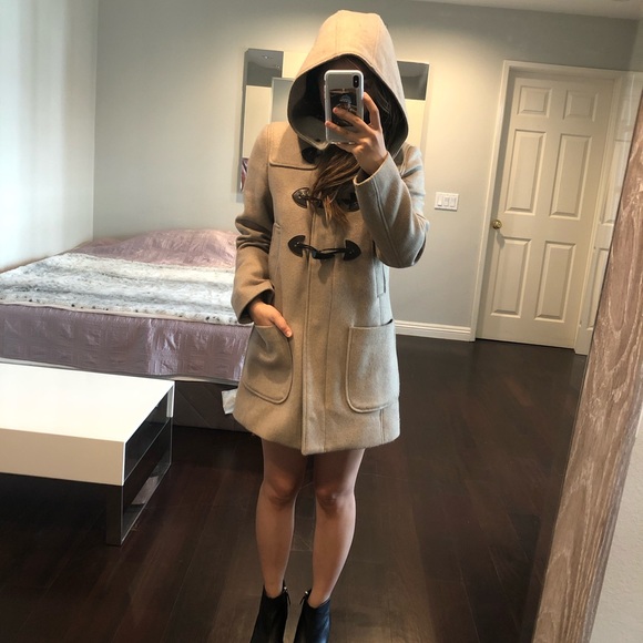 United Colors of Benetton Size 2 Beige Wool Coat - Picture 7 of 7